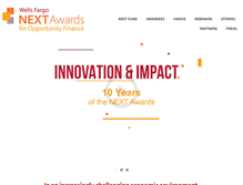 Tablet Screenshot of nextawards.org